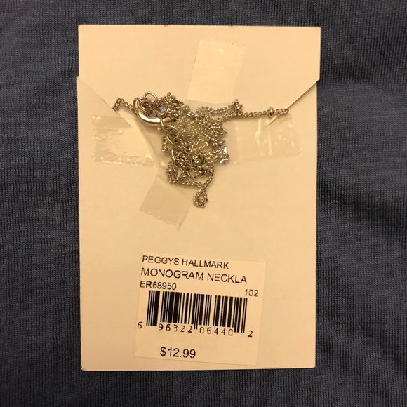 “K” Initial monogram 18” necklace NWT - Picture 2 of 3